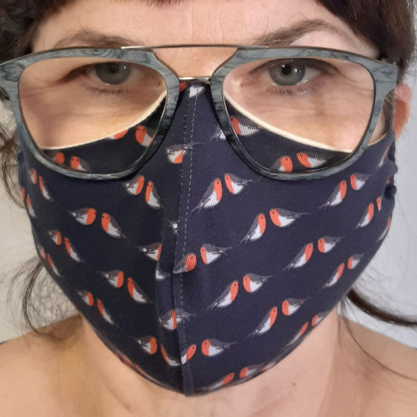 "Mund-und Nasen-Maske" Bio-Baumwolle doppellagig 12 g