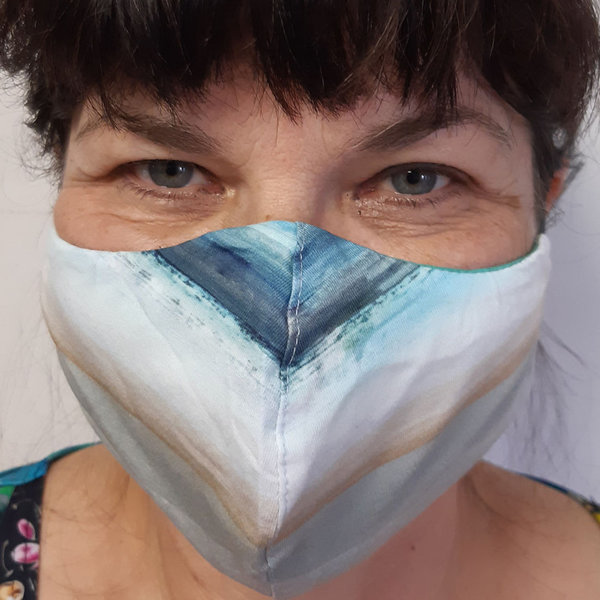 "Mund-und Nasen-Maske" Bio-Baumwolle doppellagig 12 g