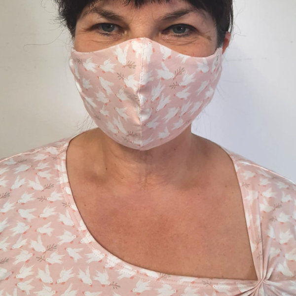 "Mund-und Nasen-Maske" Bio-Baumwolle einlagig 8 g
