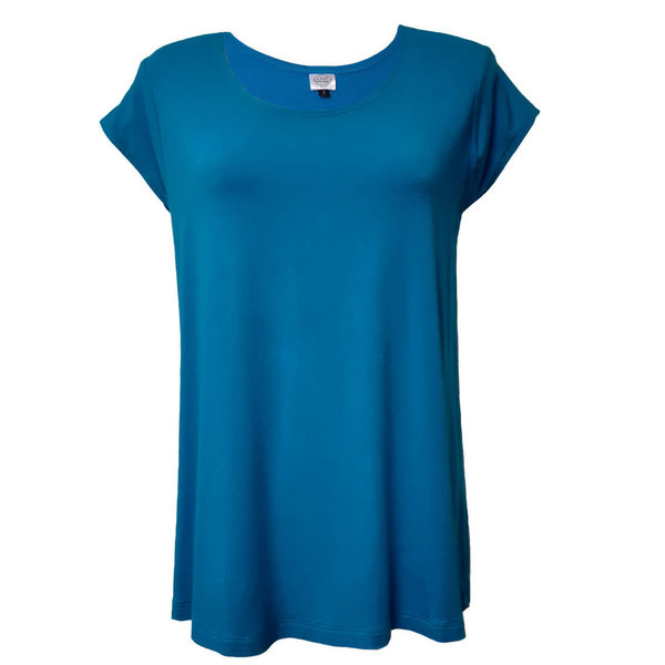 Gali Basic Line Shirt* hüftlang schmale A-Linie, Blautöne